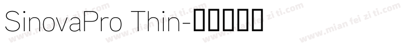SinovaPro Thin字体转换